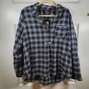 NWT Banana Republic Flannel Shirt Size XL